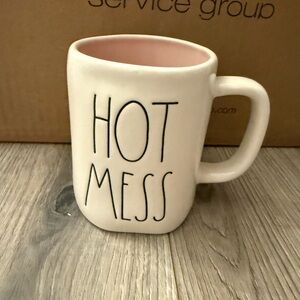 Rae Dunn 'Hot Mess' Mug with Pink Interior